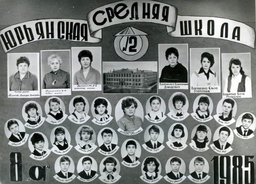 8-А класс 1985 год